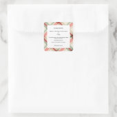 Homemade Vanilla Extract Bottle Ingredients Labels Quadratischer Aufkleber (Tasche)