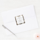 Homemade Vanilla Extract Bottle Ingredients Labels Quadratischer Aufkleber (Umschlag)