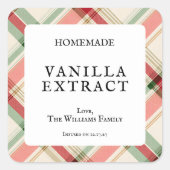 Homemade Vanilla Extract Bottle Stickers (Vorderseite)