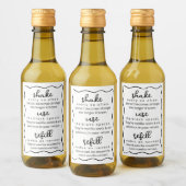 Homemade Vanilla Extract Instructions Doodle Label Weinetikett (Flaschen)