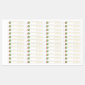 Homemade Watermelon Jam Thin Label Etiketten (Blatt)