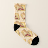 Homemade WV West Virginia Pepperoni Rolls Socken (Links - Innen)