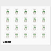 Homemade Zucchini Pickles oder Relish Mason Jar Li Runder Aufkleber (Blatt)