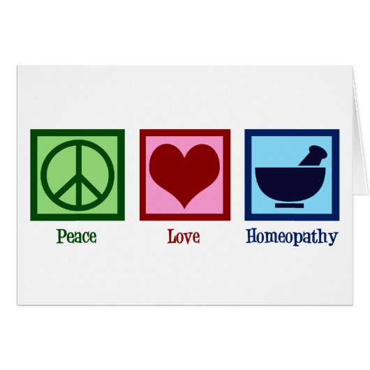 Homeopath Peace Liebe Homöopathie (Vorderseite (Horizontal))