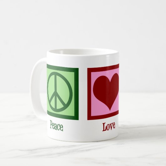 Homeopath Peace Liebe Homöopathie Kaffeetasse (Vorderseite Links)