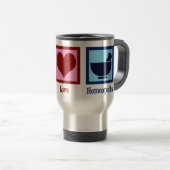 Homeopath Peace Liebe Homöopathie Reisebecher (VorderseiteRechts)