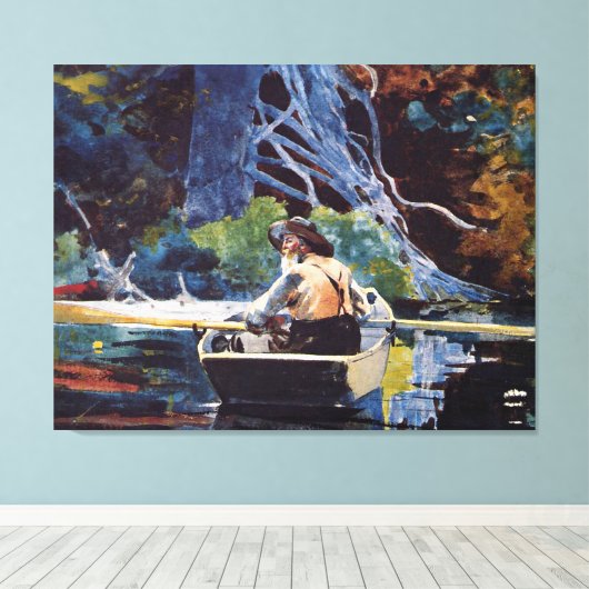 Homer - Adirondack Guide Leinwanddruck (Insitu (Holzboden))