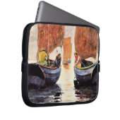 Homer - Afterglow, Fine Art Aquarellmalerei Laptopschutzhülle (Vorne Rechts)