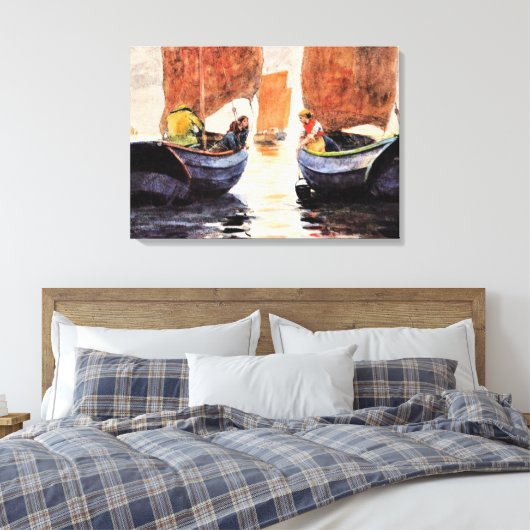 Homer - Afterglow, Fine Art Aquarellmalerei Leinwanddruck (Insitu (Schlafzimmer))