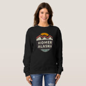 Homer Alaska Mountains Sunset 1 Sweatshirt (Vorne ganz)