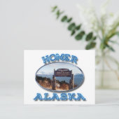 HOMER, ALASKA POSTKARTE (Stehend Vorderseite)