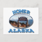 HOMER, ALASKA POSTKARTE (Vorderseite)