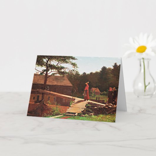 Homer - Alte Mühle, berühmtes Bild, Karte (Kleine Pflanze)