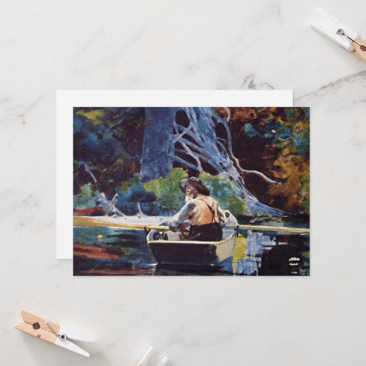 Homer - Andirondack Guide, berühmtes Bild, Karte (Vorderseite/Rückseite Beispiel)