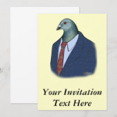 Homer Anzug Einladung (Vorne/Hinten)