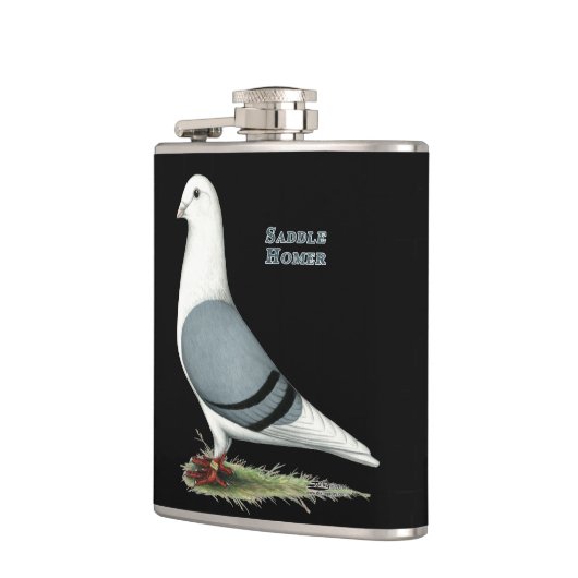 Homer Blue Saddle Flachmann (Links)