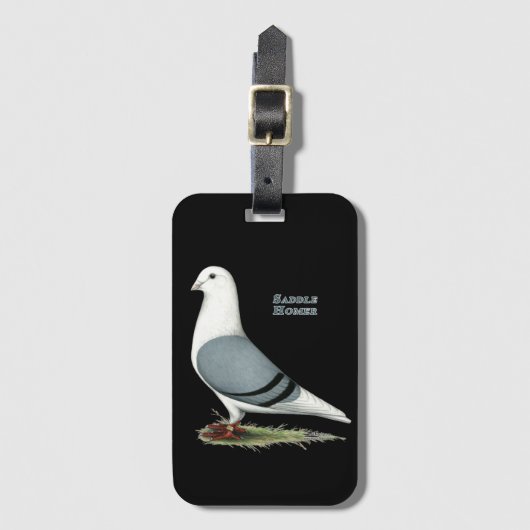 Homer Blue Saddle Gepäckanhänger (Vorderseite Vertikal)