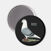 Homer Blue Saddle Magnet (Vorderseite/Rückseite)