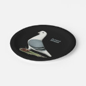 Homer Blue Saddle Pappteller (Schrägansicht)