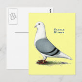 Homer Blue Saddle Postkarte (Vorne/Hinten)