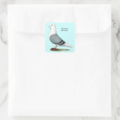 Homer Blue Saddle Quadratischer Aufkleber (Tasche)