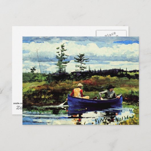 Homer - Das blaue Boot-1892 Postkarte (Vorne/Hinten)