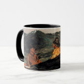 Homer - Den Mond küssen Tasse (Vorderseite Links)