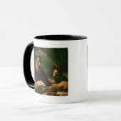 Homer, der sein Gedicht vorschreibt Tasse (Vorderseite Links)