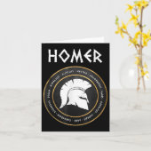 Homer die Iliaden und Odyssey Helden des Trojaners Karte (Gelbe Blume)