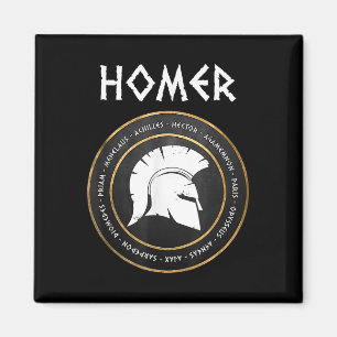 Homer die Iliaden und Odyssey Helden des Trojaners Magnet