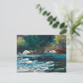 Homer - Die Rapiden, Hudson River, Adirondacks Postkarte (Stehend Vorderseite)