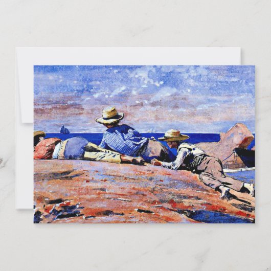 Homer - Drei Jungs an der Küste Karte (Vorderseite)