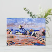 Homer - Drei Jungs an der Küste Karte (Stehend Vorderseite)