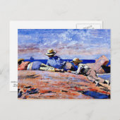 Homer - Drei Jungs an der Küste Postkarte (Vorne/Hinten)