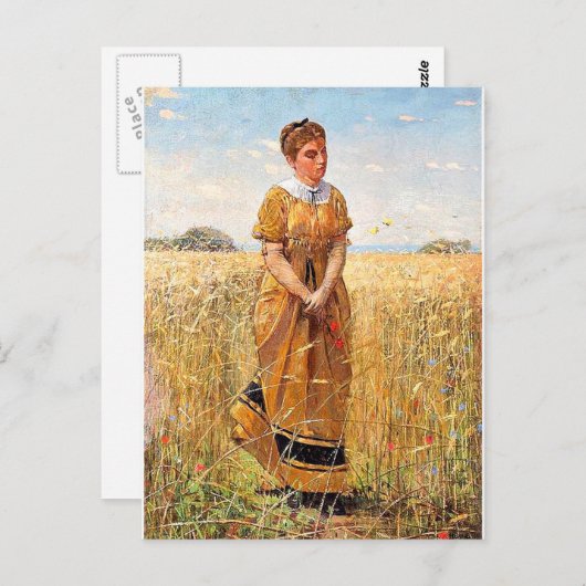 Homer - Durch das Roggen kommen Postkarte (Vorne/Hinten)