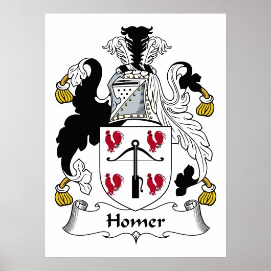 Homer Familienwappen Poster (Vorne)