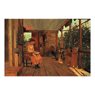 Homer - Girl Shelling Peas Poster