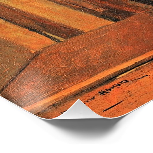 Homer - Girl Shelling Peas Poster (Ecke)