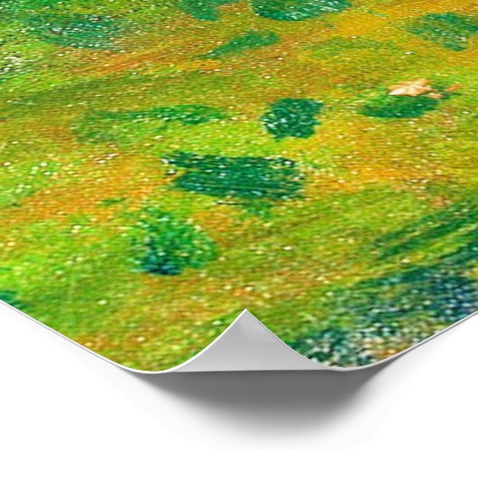 Homer - Hof mit Enten und Hühnern, Poster (Ecke)