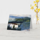 Homer - Indian Village, Adirondacks, Karte (Gelbe Blume)