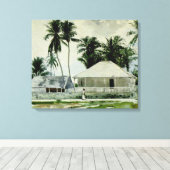 Homer - Kabinen, Nassau Leinwanddruck (Insitu (Holzboden))