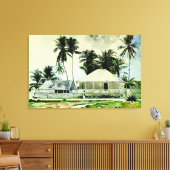 Homer - Kabinen, Nassau Leinwanddruck (Insitu (Wohnzimmer))