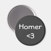 Homer Liebe Magnet (Vorderseite/Rückseite)