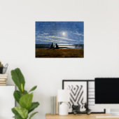 Homer - Mondlicht, Kunstmalerei, Poster (Heimbüro)