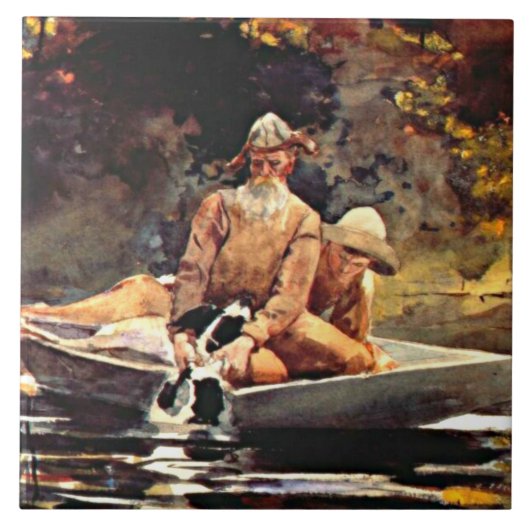 Homer - Nach der Jagd Fliese (Vorderseite)