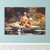 Homer - Nach der Jagd Leinwanddruck (Insitu (Holzboden))