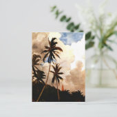 Homer - Palmen, Bahamas Postkarte (Stehend Vorderseite)