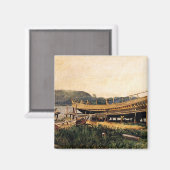 Homer - Schiffbau, Ipswich Magnet (Vorderseite/Rückseite)