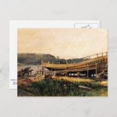 Homer - Schiffbau, Ipswich Postkarte (Vorne/Hinten)