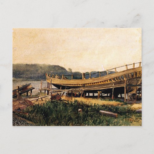 Homer - Schiffbau, Ipswich Postkarte (Vorderseite)